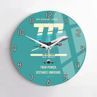 Thumbnail for Boeing 777-300ER design on turquoise no frame wall clock