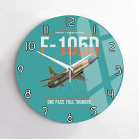 Thumbnail for F-105D Thunderchief design on turquoise no frame wall clock