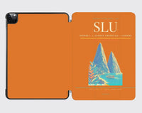 Thumbnail for George F. L. Charles Airport (SLU) design on orange ipad tablet case