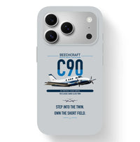 Thumbnail for Beechcraft King Air C90 design on light gray magsafe iphone case, for iPhone 17 Pro