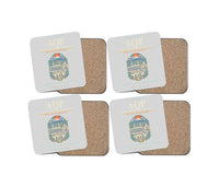 Thumbnail for Rodriguez Ballon International Airport AQP Coaster 4-Pieces-Set - Light Gray