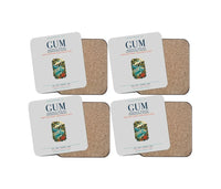 Thumbnail for Antonio B. Won Pat International Airport (GUM) design on light gray 4 pieces set coaster