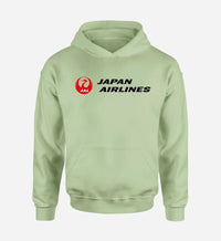 Thumbnail for Japan Airlines logo printed on light green hoodie