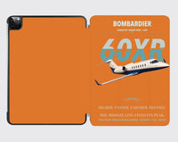 Thumbnail for Bombardier Learjet 60XR design on orange ipad tablet case
