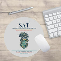Thumbnail for San Antonio International Airport (SAT) design on light gray round mouse pad