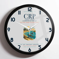 Thumbnail for Corpus Christi International Airport (CRP) design on light gray framed wall clock
