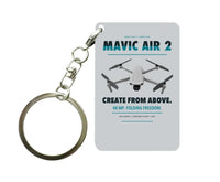 Thumbnail for DJI Mavic Air 2 Key Chain design on light gray key chain