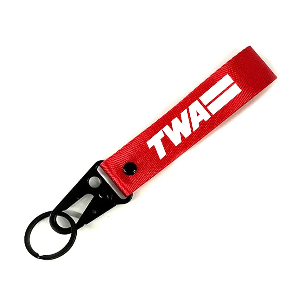 Trans World Airlines (TWA) Hawk-shaped key chain, Red+NO NAME