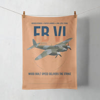 Thumbnail for de Havilland Mosquito FB VI design on orange towel