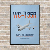 Thumbnail for WC-135R Constant Phoenix vertical canvas print - framed - light blue background