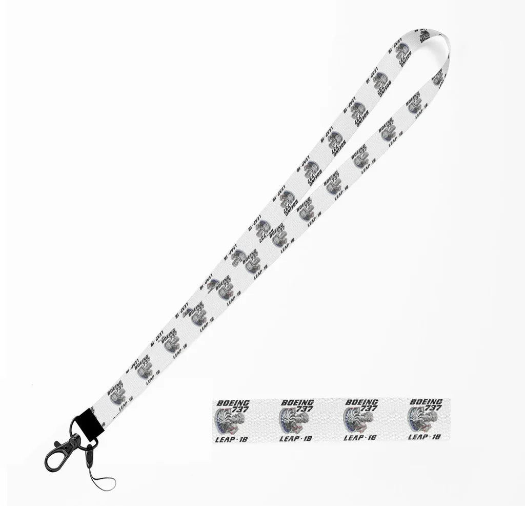 Boeing 737 & Leap 1B lanyard - white
