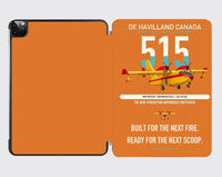 Thumbnail for De Havilland Canadair 515 design on orange ipad tablet case