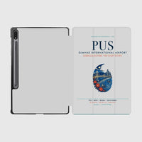 Thumbnail for Gimhae International Airport Busan (PUS) design on light gray samsung tablet tablet case