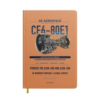 Thumbnail for CF6-80E1 design on orange notebook