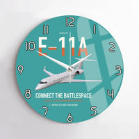 Thumbnail for E-11A BACN design on turquoise no frame wall clock