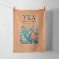Thumbnail for Kamloops Airport (YKA) design on orange towel