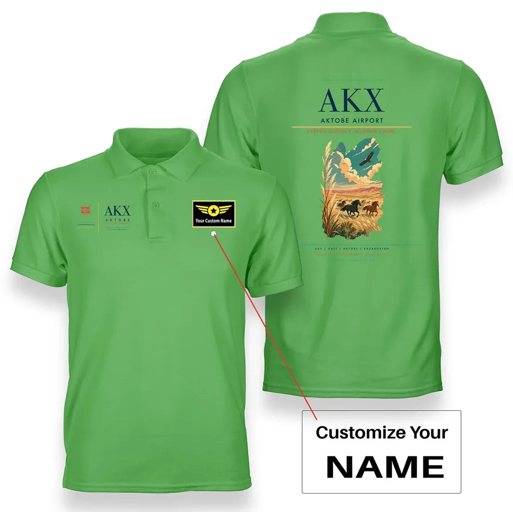 Aktobe Airport AKX Light Green+Name