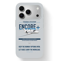 Thumbnail for Cessna Citation Encore+ design on light gray magsafe iphone case, for iPhone 17 Pro