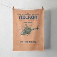 Thumbnail for Bell OH-58D Kiowa Warrior design on orange towel