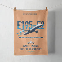 Thumbnail for Embraer E195-E2 design on orange towel