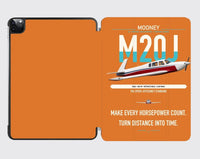 Thumbnail for Mooney M20J 201 design on orange ipad tablet case