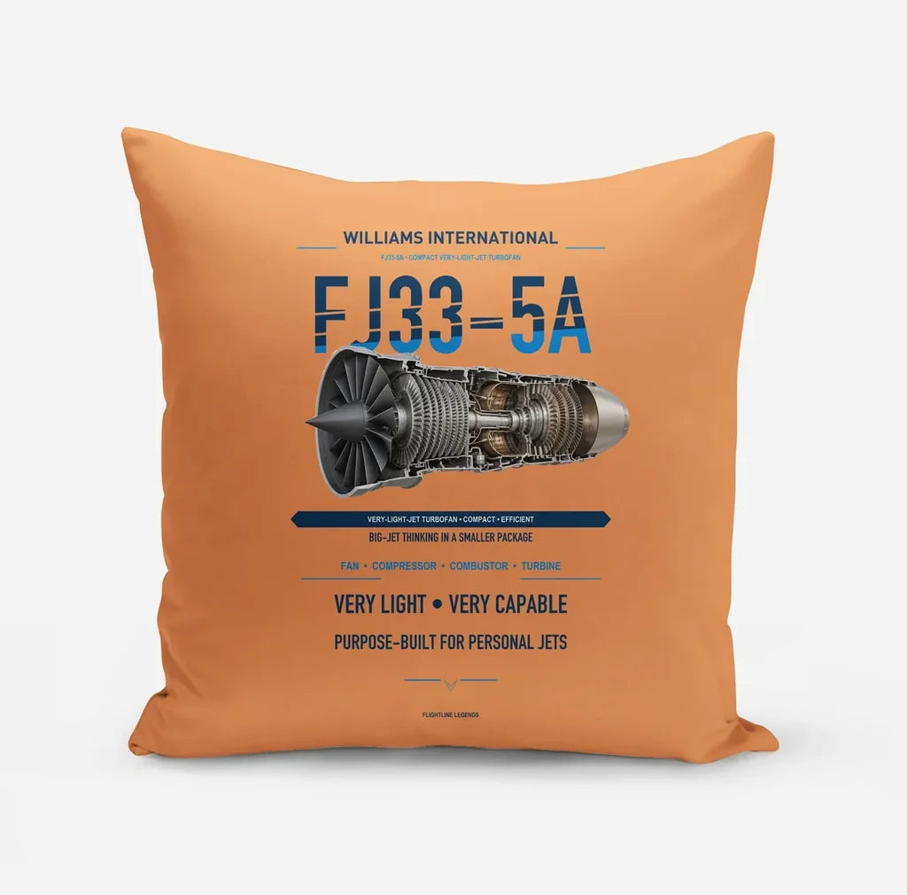 FJ33-5A design on orange pillow