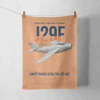 Thumbnail for Saab J 29F Tunnan design on orange towel
