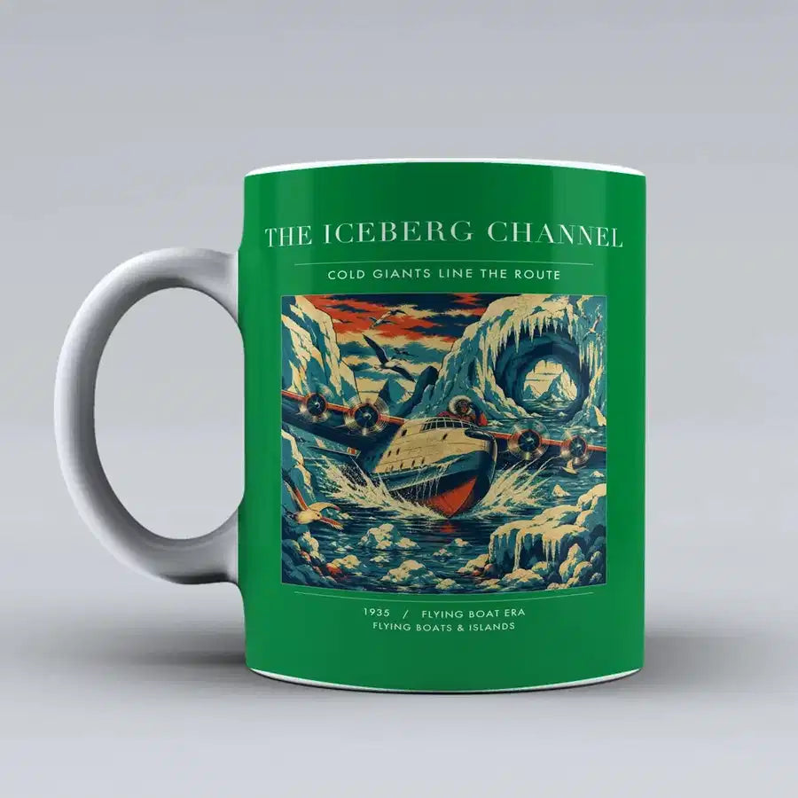 VINTAGE G4276 - The Iceberg Channel - Ceramic Mug design on green