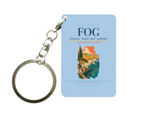 Thumbnail for Foggia 'Gino Lisa' Airport (FOG) design on light blue key chain