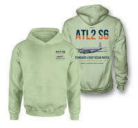 Thumbnail for Atlantique 2 Standard 6 design on light green double-side hoodie, double-side print