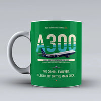 Thumbnail for A300C4-600 Mug design on green airbus