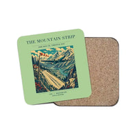 Thumbnail for The Mountain Strip - Designed Coasters design on light green 1-piece