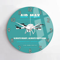 Thumbnail for Percepto Air Max design on turquoise no frame wall clock
