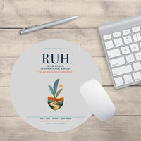 Thumbnail for King Khalid International Airport (RUH) design on light gray round mouse pad