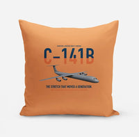 Thumbnail for C-141B Starlifter design on orange pillow