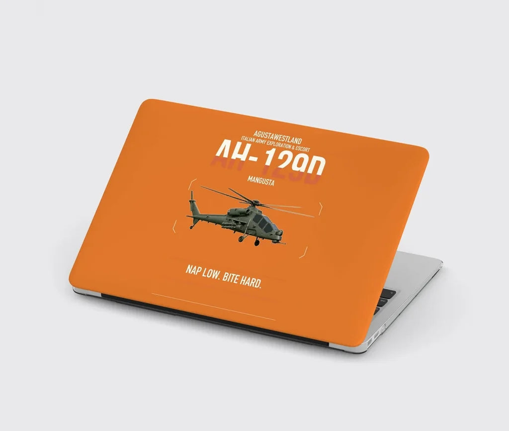AgustaWestland AH-129D Mangusta design on orange MacBook case