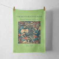 Thumbnail for VINTAGE G4143 - The Restoration Barn - Designed Towels design on lightgreen