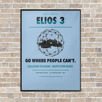Thumbnail for Flyability Elios 3 vertical canvas print - framed - light blue background
