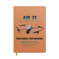 Thumbnail for DJI Air 3S design on orange notebook