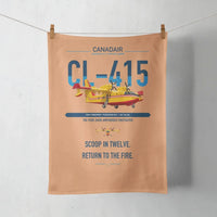 Thumbnail for Canadair CL-415 design on orange towel