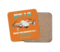 Thumbnail for DJI Mini 2 SE design on orange 1 piece coaster