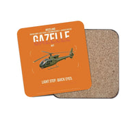 Thumbnail for Westland Gazelle AH1 design on orange 1 piece coaster