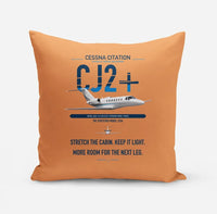 Thumbnail for Cessna Citation CJ2+ design on orange pillow