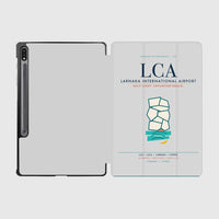 Thumbnail for Larnaka International Airport (LCA) design on light gray samsung tablet tablet case