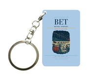 Thumbnail for Bethel Airport (BET) design on light blue key chain