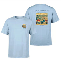 Thumbnail for VINTAGE G4539 - The Surplus Field - Double-Side T-Shirt design on lightblue double side t shirt