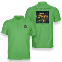 Thumbnail for VINTAGE G4049 - The Night Hangar - Double-Side Polo T-Shirt design on lightgreen
