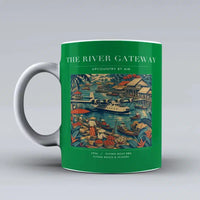 Thumbnail for VINTAGE G4066 - The River Gateway - Ceramic Mug design on green