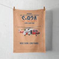 Thumbnail for Sikorsky S-92A design on orange towel