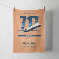 Thumbnail for Boeing 717-200 design on orange towel